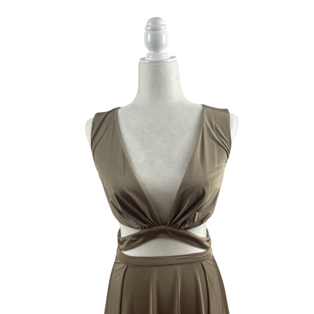 NWT ABYSS Craving Side Cut Out Maxi Dress Sz S - Picture 5 of 9